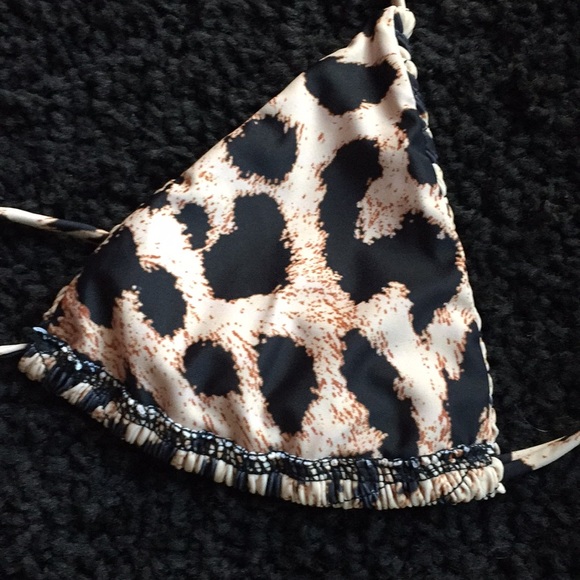 NWOT leopard 2 piece bikini size 6 washed not worn - Picture 6 of 12